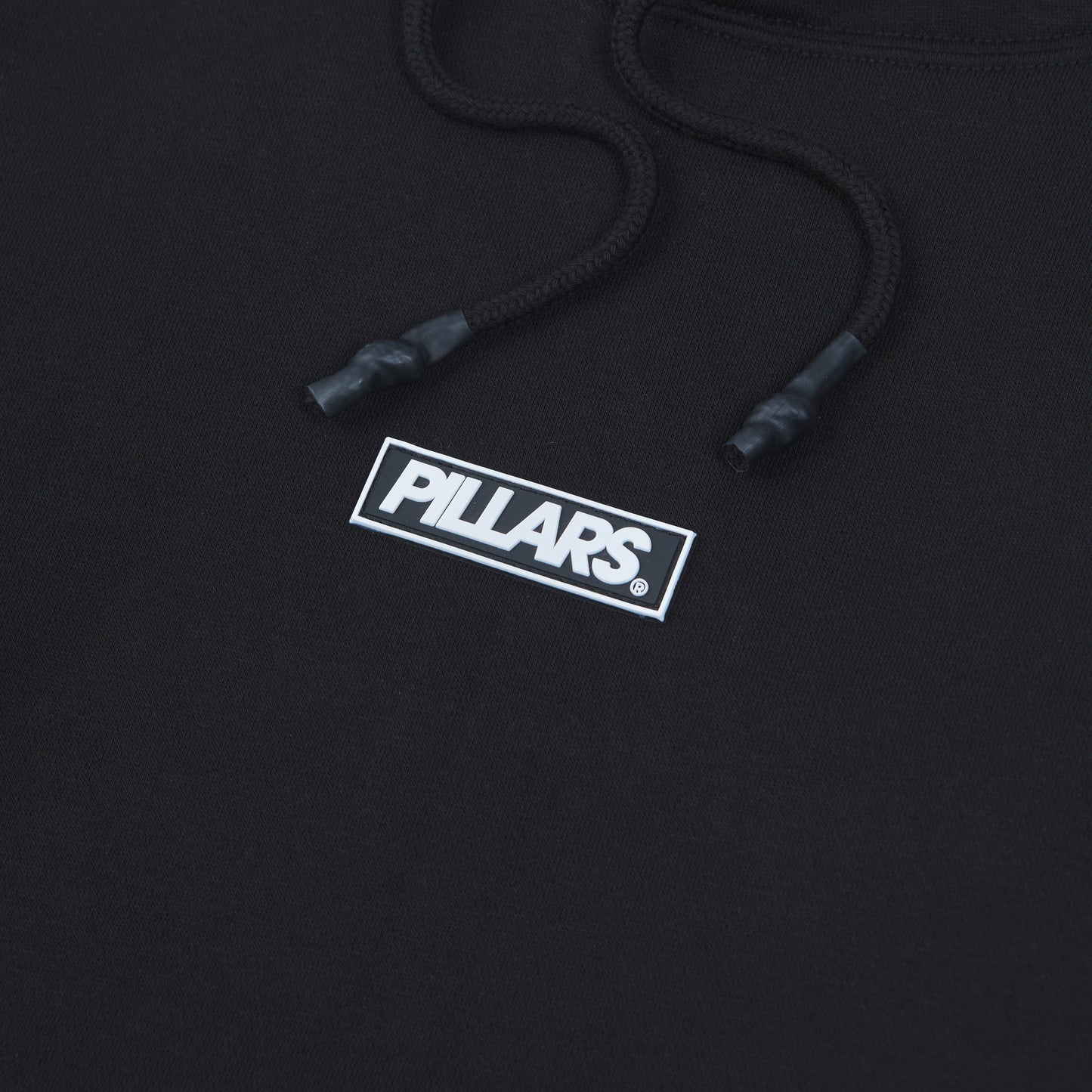 OVERSIZED HOODIE RUBBER PATCH | BLACK